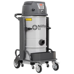 MSC&nbsp;Nilfisk Industrial Cleaner, Electric, HEPA Filter, 13 gal Capacity, Steel Tank