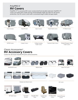 MSC&nbsp;Classic Accessories Camper Cover, PolyPRO 3, Deluxe, 10-12 ft. Campers