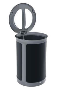 MSC&nbsp;Rubbermaid Commercial Waste Receptacle, 23 Gal, Stainless steel, Round, Dual Stream
