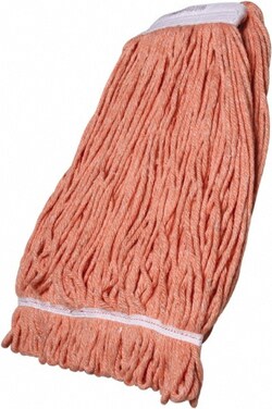MSC&nbsp;AbilityOne Wet Mop, Loop Style, Clamp Jaw, Large, Blended Fiber