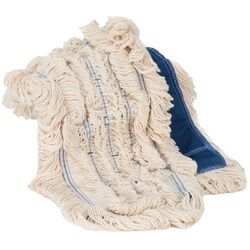 MSC&nbsp;AbilityOne Dust Mop Head, 5x48 inch, Loop End, Antimicrobial, White
