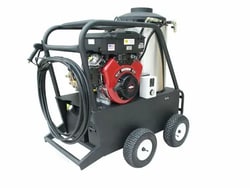 MSC&nbsp;CAM Spray Hot Water Pressure Washer, 4 GPM, 4000 PSI, Gas Engine, Diesel Fired