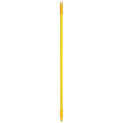 MSC&nbsp;Vikan Handle, Stainless Steel, 59.4 in, Euro Threaded, Yellow