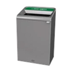 MSC&nbsp;Rubbermaid Commercial Products Recycling Container, 23 gal, Rectangular, Steel, Gray