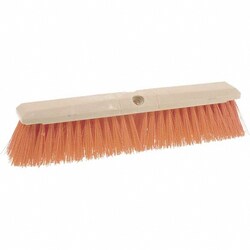 MSC&nbsp;Osborn Push Broom, 18 in Wide, Polypropylene Bristle, Rough Surface