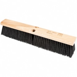 MSC&nbsp;PFERD Synthetic Sweep Floor Brush, 18 in Wide, 3 in Fill, Black