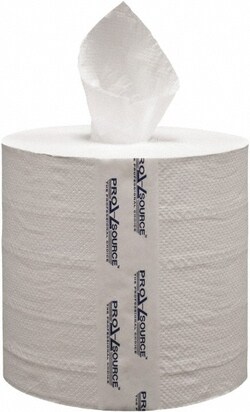 MSC&nbsp;PRO-SOURCE Paper Towels, Center Pull Roll, 2 Ply, Recycled Fiber, White