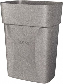 MSC&nbsp;Cortech USA Trash Can, 14 qt, Rectangle, Polyethylene, Flame Retardant