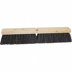 MSC&nbsp;Osborn Push Broom, Tampico Bristle, 24 in, Wood Block, Threaded Connection