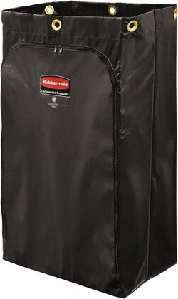 MSC&nbsp;Rubbermaid Janitor Cart Bag, Black, 17 in Length, 33 in Height