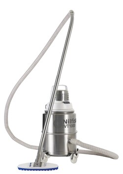 MSC&nbsp;Nilfisk Cleanroom Canister Vacuum, 3.25 Gallon, ULPA Filtration, Stainless Steel, 115V