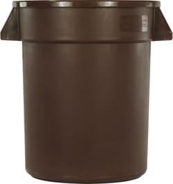 MSC&nbsp;Carlisle Waste Bin Lid, 55 Gallon, Round, Black, Polyethylene