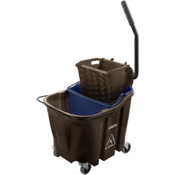MSC&nbsp;Carlisle Mop Bucket Combo, 35 qt, Side Press Wringer, Polypropylene, Blue