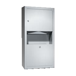 MSC&nbsp;American Specialties Paper Towel Dispenser, Surface Mounted, Stainless Steel, 2 gal. Waste