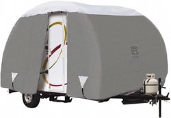 MSC&nbsp;Classic Accessories RV Protective Cover, Polypropylene, 16 ft 6 in Long, Gray and White