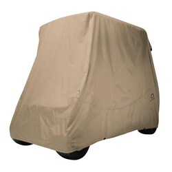 MSC&nbsp;Classic Accessories Golf Car Cover, Fairway Long Roof, 4-Person, Khaki, Polyester