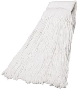MSC&nbsp;AbilityOne Mop Head, 4 Ply, Medium Duty, White, Cut-End