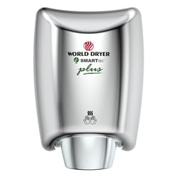 MSC&nbsp;World Dryer Hand Dryer, High-speed, Automatic, Brushed Stainless Steel