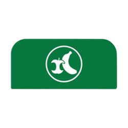 MSC&nbsp;Rubbermaid Organic Waste Sign, 15 gal Container, Green, Metal
