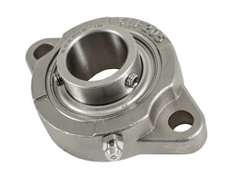 MSC&nbsp;Buyers Products Auger Bearing, 1 Inch Diameter, 2-Hole Flanged, Stainless Steel