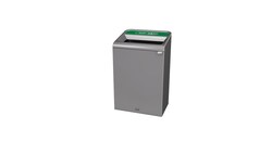 MSC&nbsp;Rubbermaid Commercial Products Waste Receptacle, 33 gal, Metal, Gray Stenni