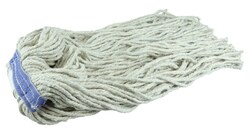 MSC&nbsp;Weiler Wet Mop Head, 16 oz, 8-ply Cotton Yarn, Cut End