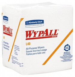 MSC&nbsp;Kimberly-Clark Professional Wipers, Quarter-fold, 56 Sheet/Pack, 12 inch, White