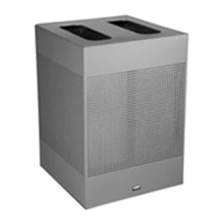 MSC&nbsp;Rubbermaid Waste Receptacle, Dual Stream, 34 gal, Metal