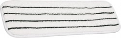 MSC&nbsp;AbilityOne Dust Mop Pad, Microfiber, Hook & Loop, White, 5 x 6 inch