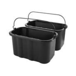 MSC&nbsp;Rubbermaid Pail, 10 Quart, Plastic, Black