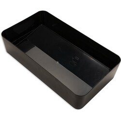 MSC&nbsp;Carlisle Lid, Swing Top, Rectangle, 15 and 23 Gallon, ABS plastic, Black