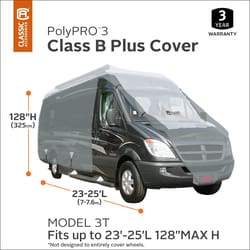 MSC&nbsp;Classic Accessories RV Cover, PolyPRO3, Deluxe Class B, Grey/Snow White