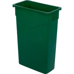 MSC&nbsp;Carlisle Waste Container, 23 gal, Polyethylene, Rectangle, Green