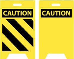 MSC&nbsp;AccuformNMC Floor Sign A-Frame, Plastic, Two-View, Blank Legend