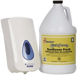 MSC&nbsp;AbilityOne Hand Cleaner/Soap, Foam, 1 gal, Sunflower Essence, Aloe Vera
