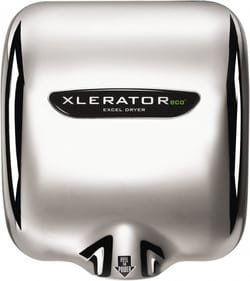 MSC&nbsp;Excel Dryer Electric Hand Dryer, 915 Watt, Silver Finish, 110/120 V