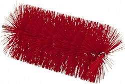MSC&nbsp;Vikan Tube Brush, Medium, Red, Polyester, Stainless Steel, 3.5 in Diameter