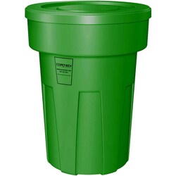 MSC&nbsp;Cortech USA Trash Can, Polyethylene, 50 gal, Round