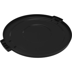 MSC&nbsp;Carlisle Round Trash Container Lid, 44 gal, Black, HDPE