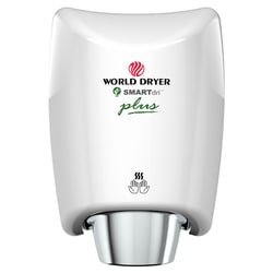 MSC&nbsp;World Dryer Electric Hand Dryer, Hardwire, Touchless, Aluminum, 120V