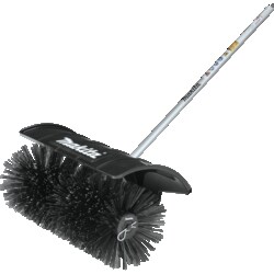 MSC&nbsp;Makita Bristle Brush Couple Shaft Attachment, 23-5/8 in Sweeping Width, Nylon Bristles, Steel Drive Shaft