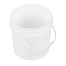 MSC&nbsp;Vestil Pail, High-Density Polyethylene, 1 Gallon, Open Head, Plastic Handle
