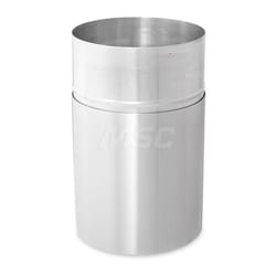 MSC&nbsp;Rubbermaid Decorative Trash Can, 55 gal, Round, Aluminum, Open Top