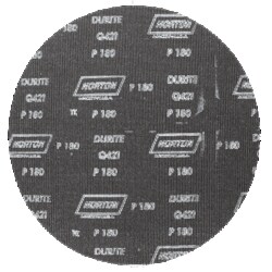 MSC&nbsp;Norton Paper Floor Edger Disc, 7 in Diameter, 7/8 in Arbor Hole, 24 Grit