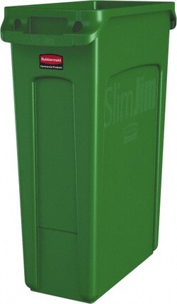 MSC SLIM JIM VENTED TRASH CAN