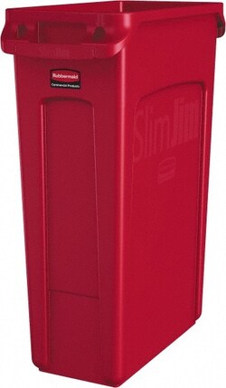 MSC SLIM JIM VENTED TRASH CAN