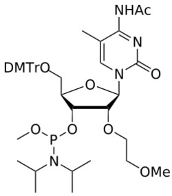 STA PHARMACEUTICAL US LLC&nbsp;2'-MOE MeC(Ac) OMe-amidite | 200 mg | InChIKey FKPROVDGFNABNE-KZQAAKLLSA-N | MW 820.920761998