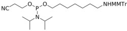STA PHARMACEUTICAL US LLC&nbsp;MMTr C7 amine amidite | 1 g | InChIKey SESSADZGYXHMSJ-UHFFFAOYSA-N | MW 603.787761998