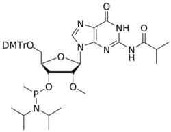 STA PHARMACEUTICAL US LLC&nbsp;2'-OMe G(iBu) Me-amidite | 1 g | InChIKey JAVHPGCWDJVLLN-BSQJSOGMSA-N | MW 814.920761998