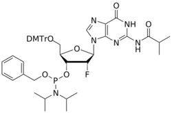 STA PHARMACEUTICAL US LLC&nbsp;2'-F G(iBu) OBn-amidite | 1 g | InChIKey NMMXCYLXXJOCAP-AUNSQTKWSA-N | MW 894.982165161